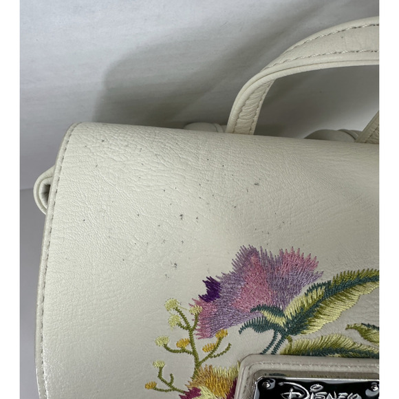 *Flawed* Loungefly Disney Alice in Wonderland Embroidered Floral Mini Backpack - Picture 7 of 16